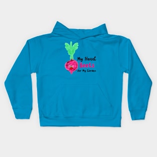 My Heart Beets for My Garden Kids Hoodie